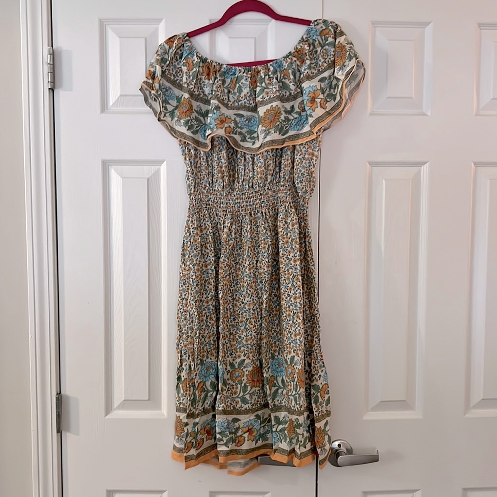 Off the shoulder Floral Dress Flowy